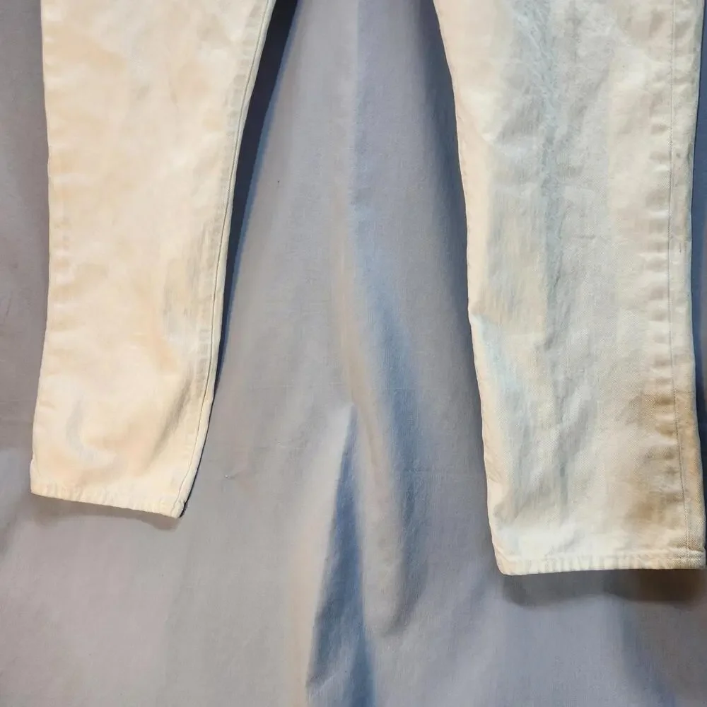 Polo‎ Varick Slim Straight White Jeans Size 36x32
